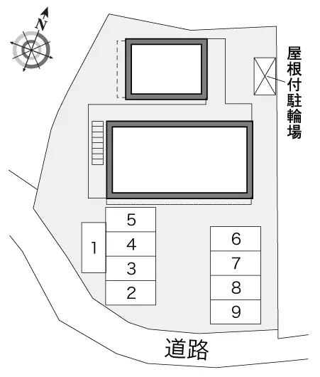 ★手数料０円★北九州市小倉北区黒原３丁目　月極駐車場（LP）